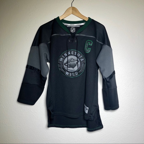 black mn wild jersey